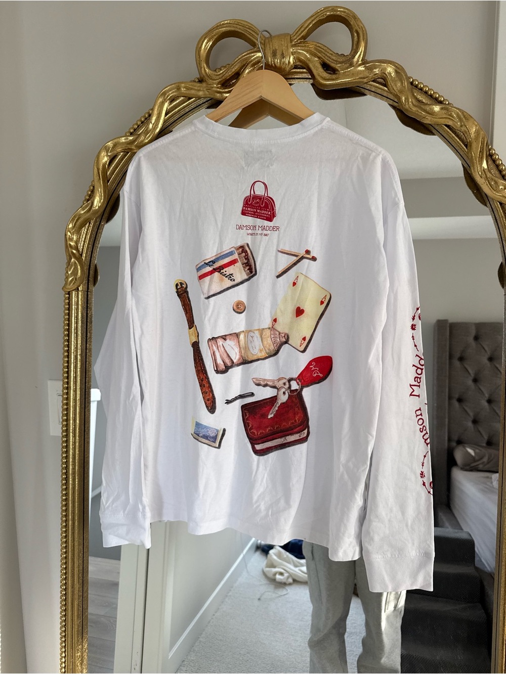 NWT Damson Madder ‚Whats in my Bag?’ Longsleeve white
